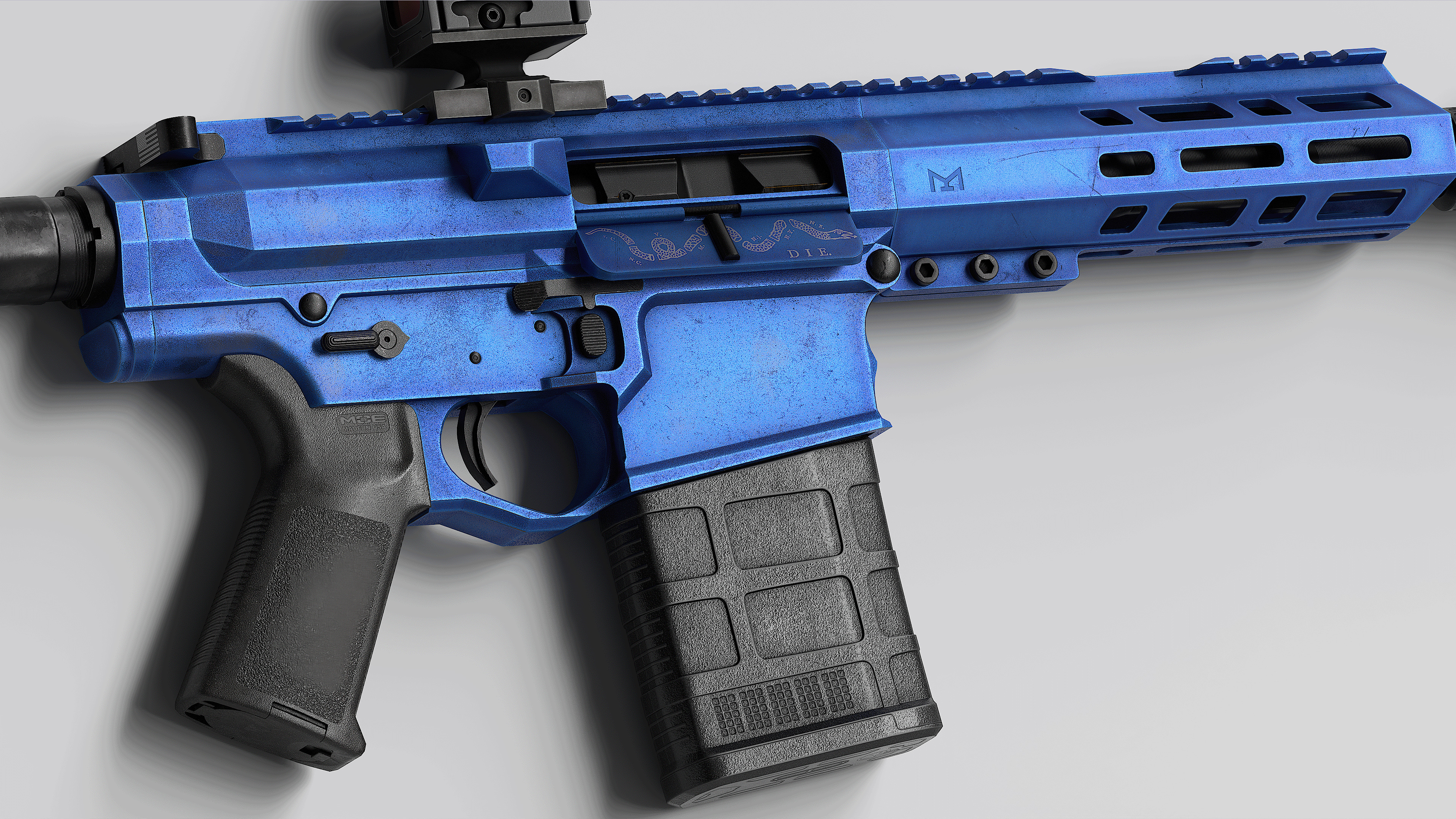 AR LR 308 V2 Low-poly 3D model_5
