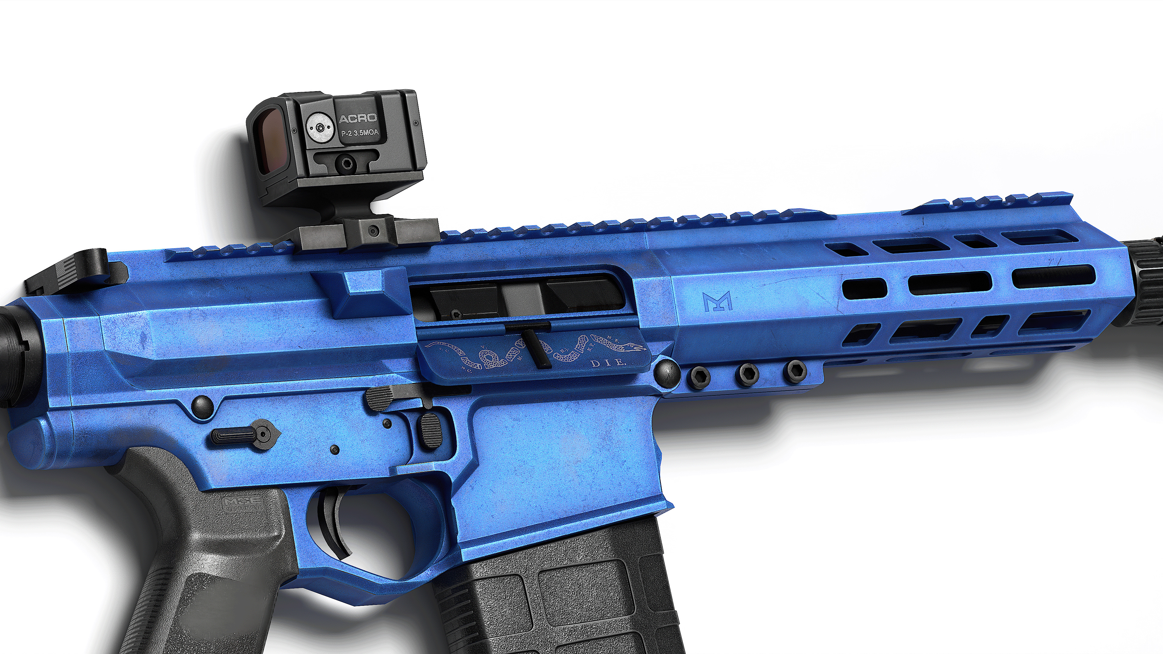 AR LR 308 V2 Low-poly 3D model_3