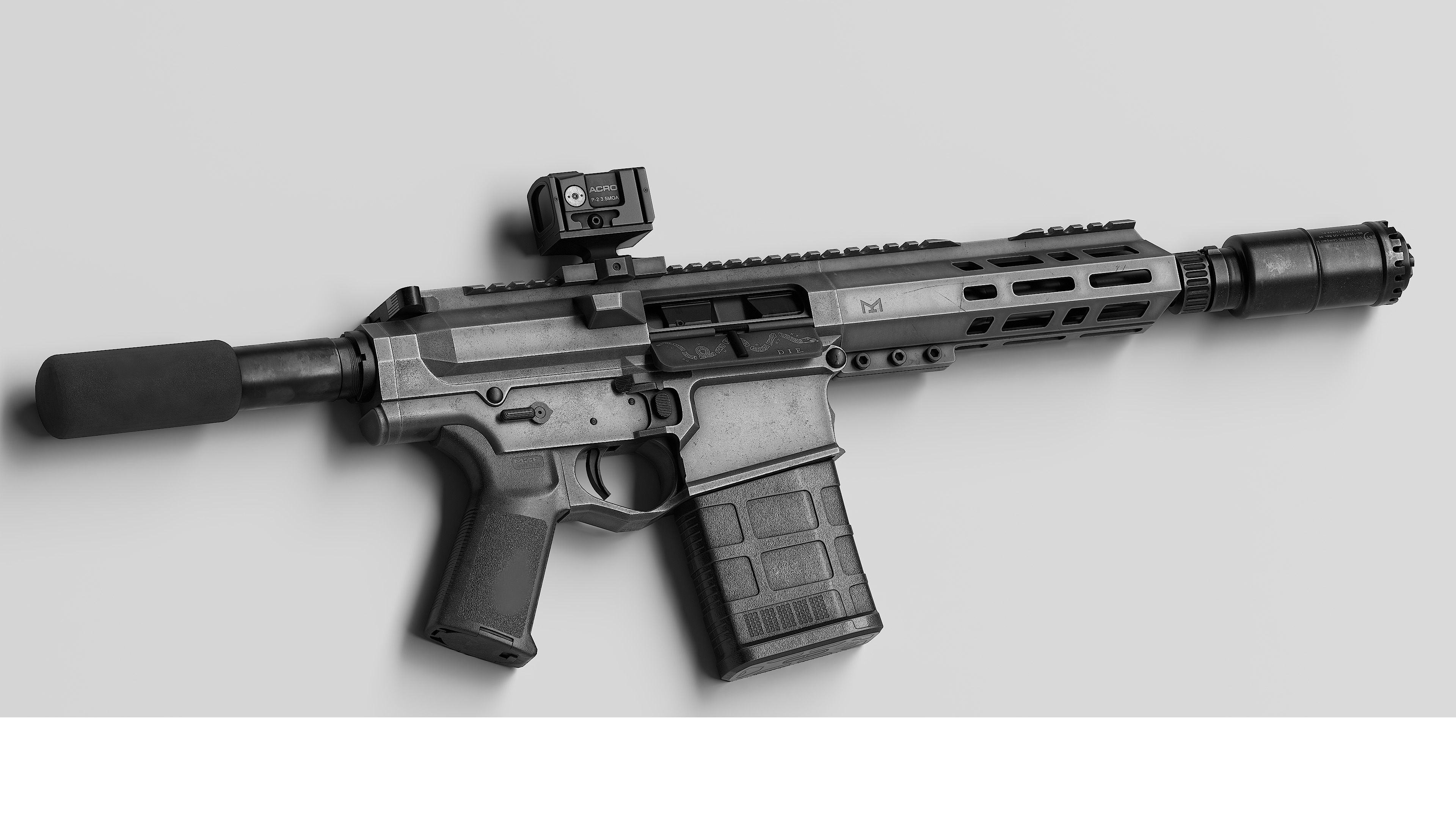 AR LR 308 V2 Low-poly 3D model_9