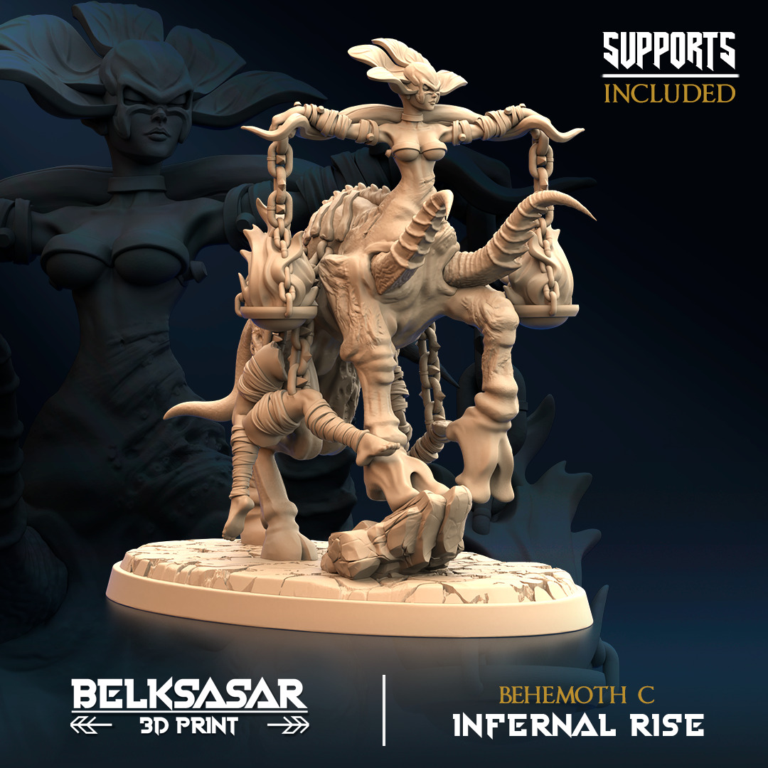 Infernal Rise - Knight 3D print model_21