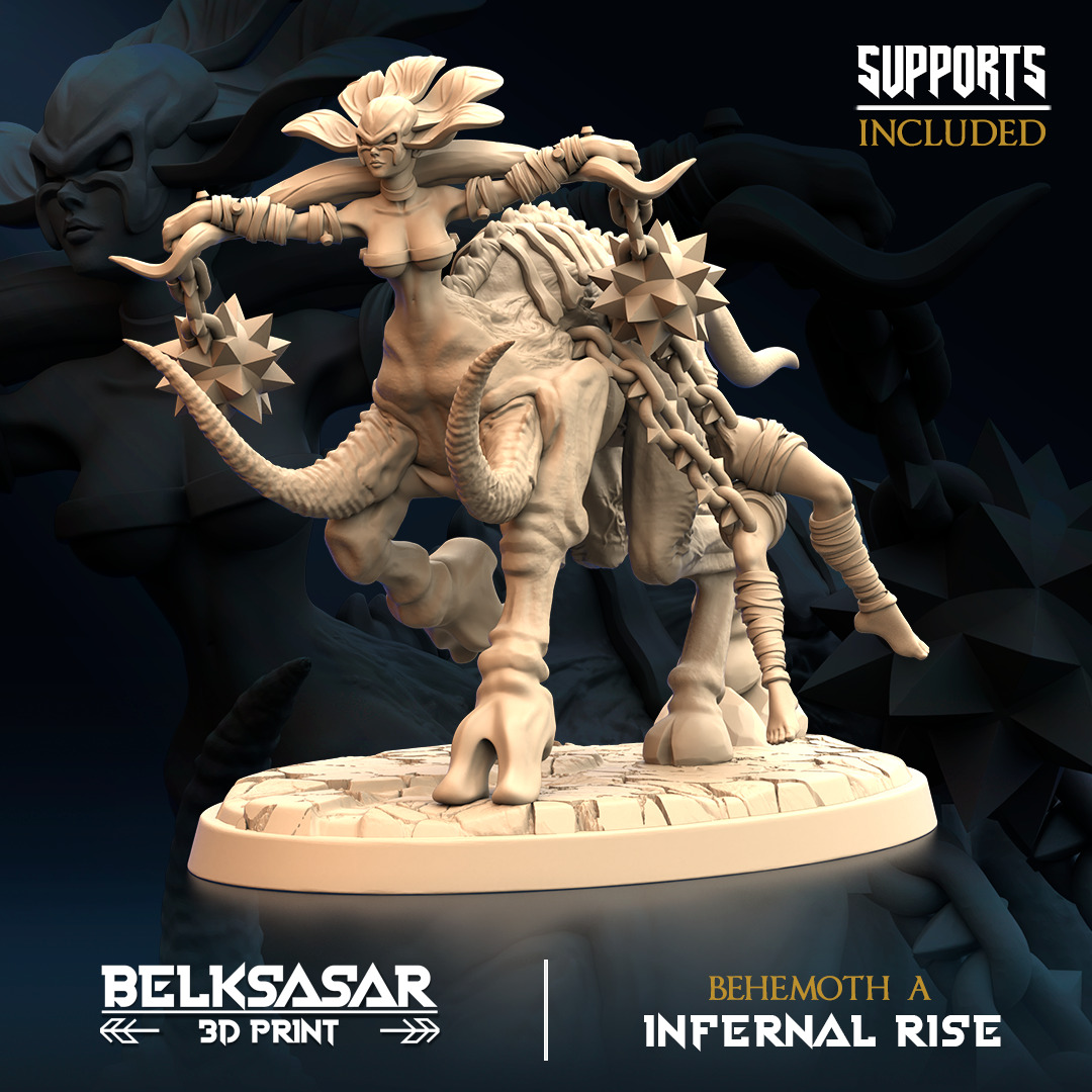 Infernal Rise - Knight 3D print model_19