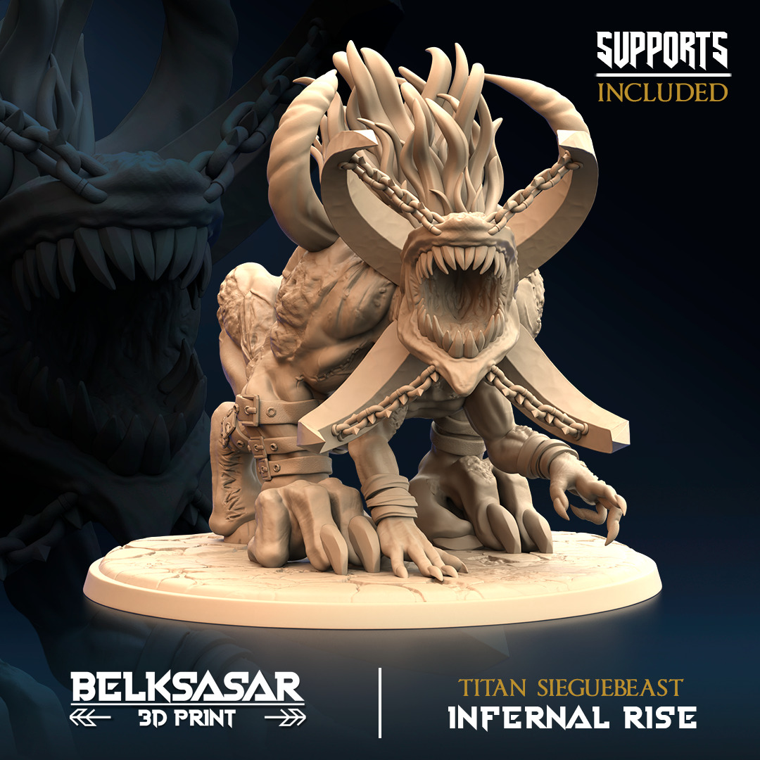 Infernal Rise - Knight 3D print model_4