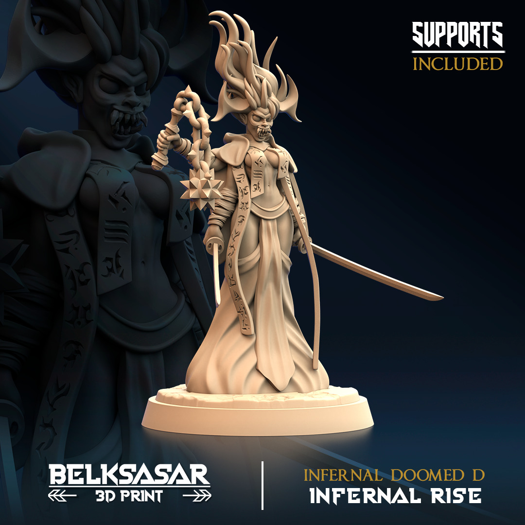 Infernal Rise - Knight 3D print model_11