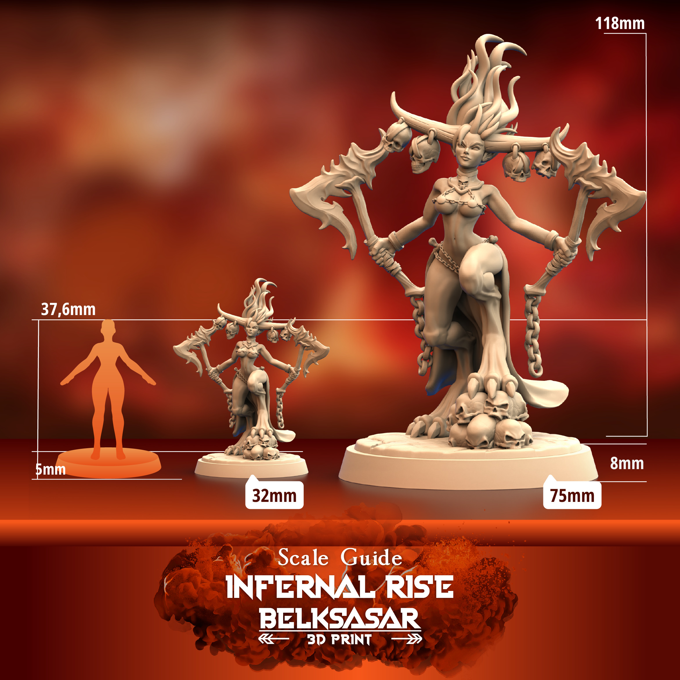 Infernal Rise - Knight 3D print model_1