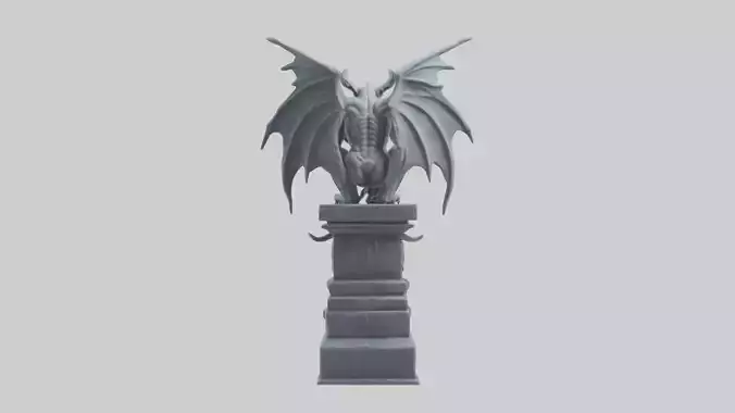 Gargoyle Guardian statue model