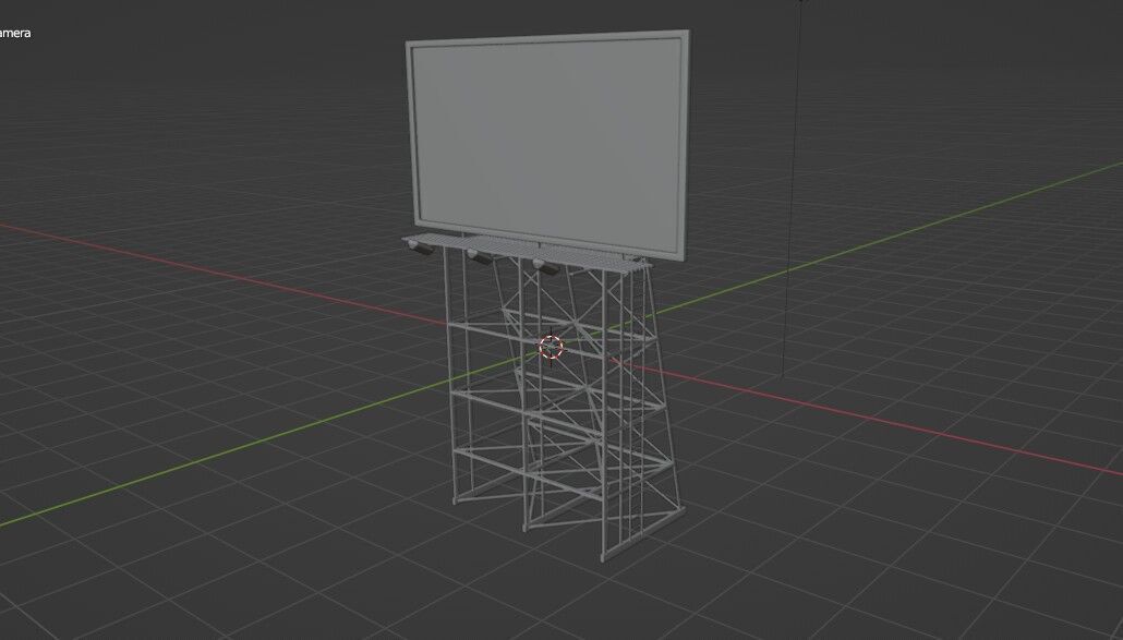 3D Rooftop Billboard 3D model_13