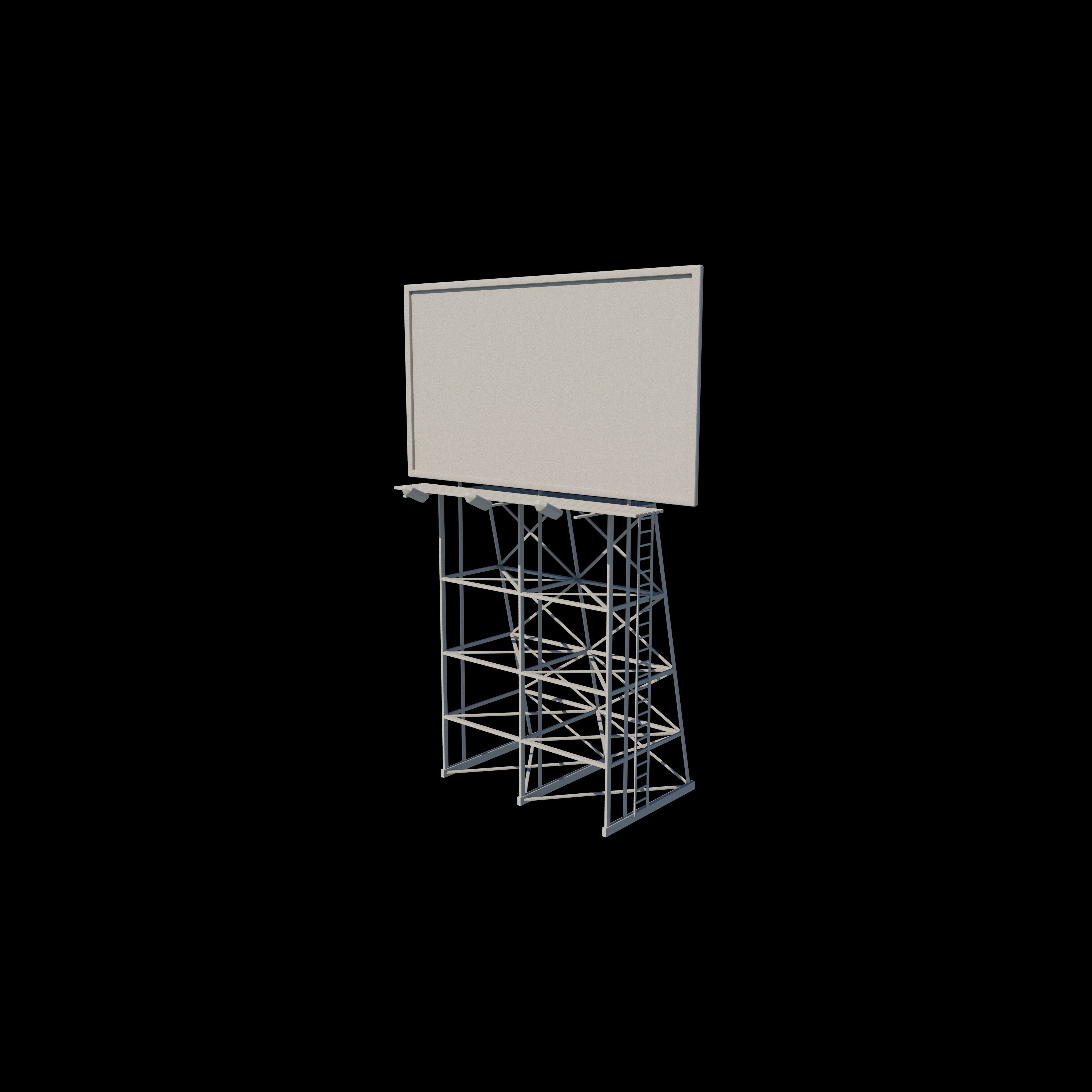 3D Rooftop Billboard 3D model_14