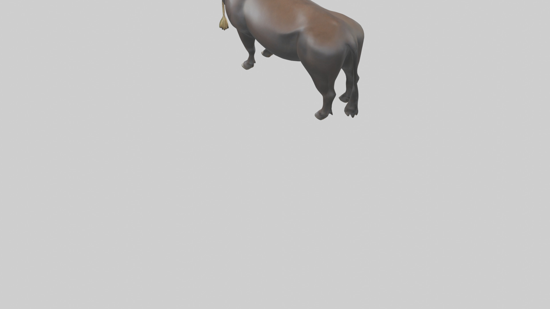 Gaur grazing model 3D model_3