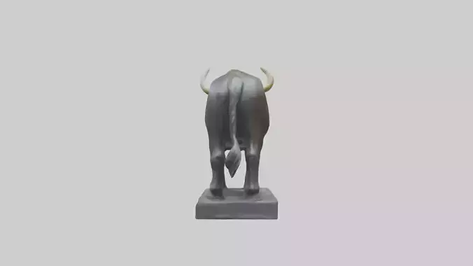 Gaur statue model 3D model