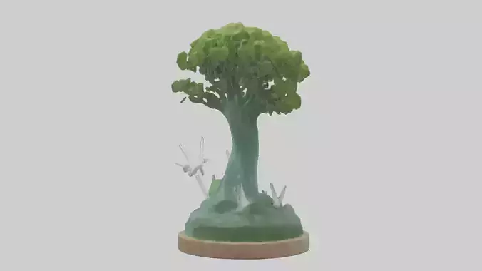 Eco Sustainability Tribute Statue model