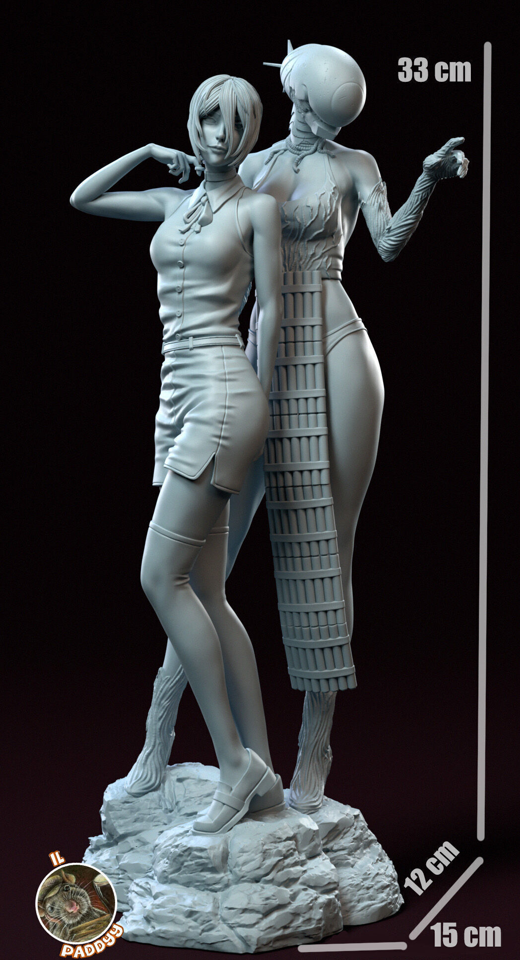 Reze and Bomb Devil Fan art 3D print model_3