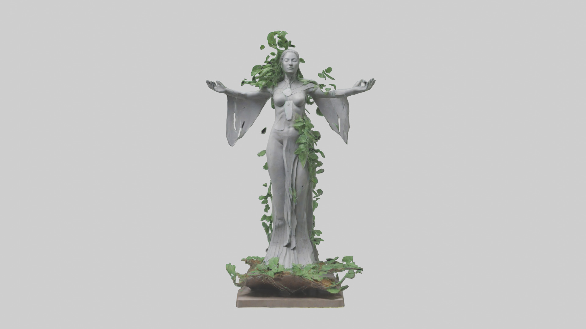 Eco Visionary Statue model 3D model_9