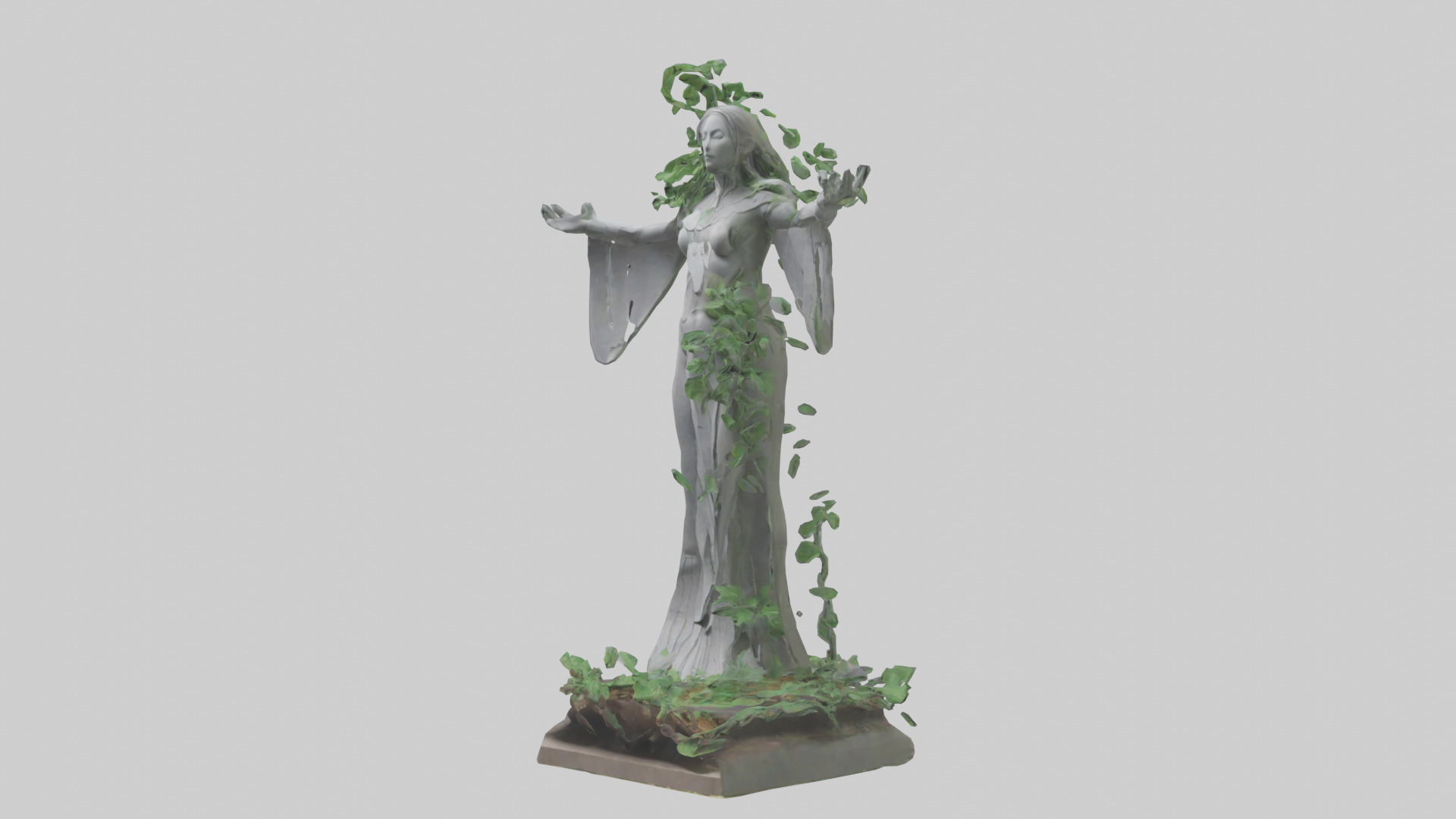 Eco Visionary Statue model 3D model_10
