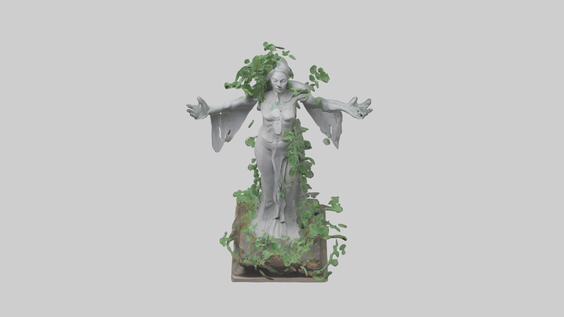 Eco Visionary Statue model 3D model_16