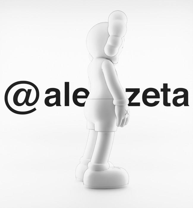 Kaws Love NY New York Textured Low-poly 3D model_26