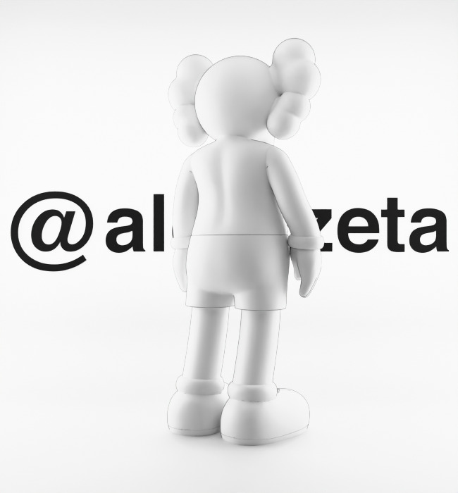 Kaws Love NY New York Textured Low-poly 3D model_22