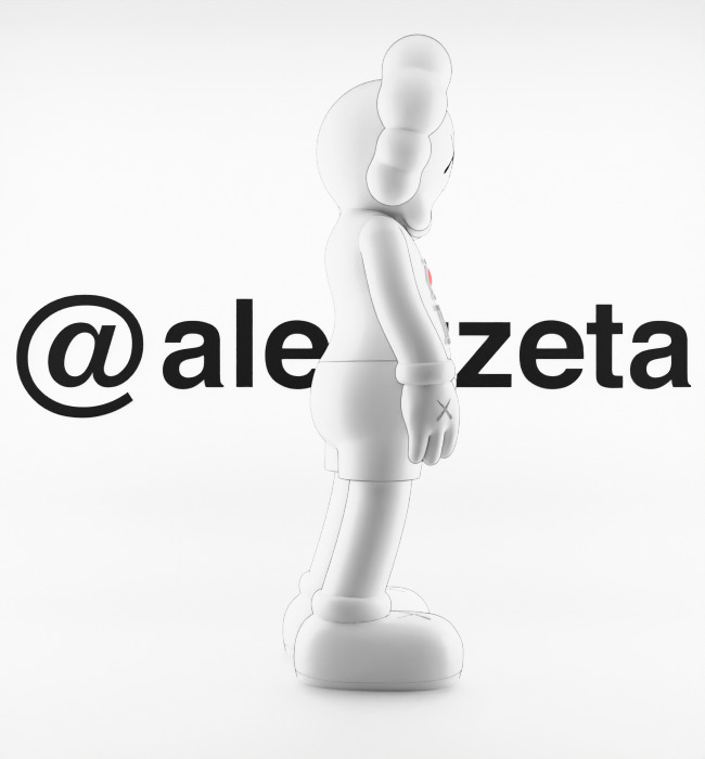 Kaws Love NY New York Textured Low-poly 3D model_27