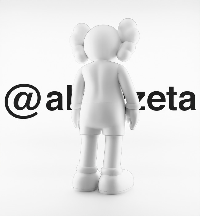 Kaws Love NY New York Textured Low-poly 3D model_21