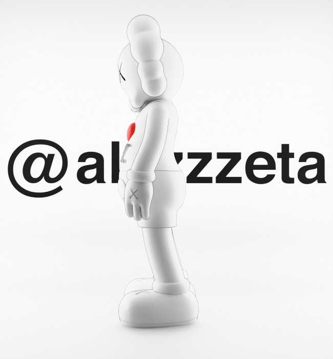 Kaws Love NY New York Textured Low-poly 3D model_10