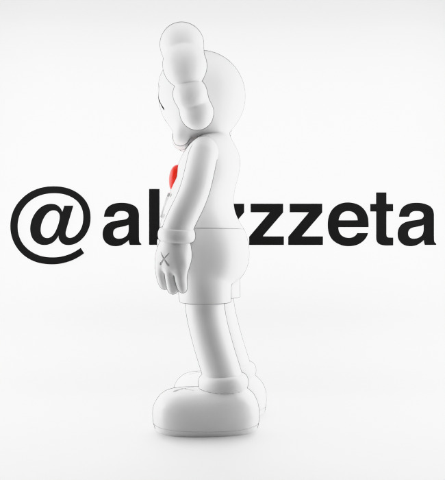 Kaws Love NY New York Textured Low-poly 3D model_11