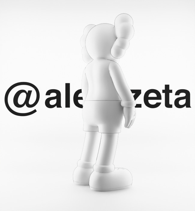 Kaws Love NY New York Textured Low-poly 3D model_24