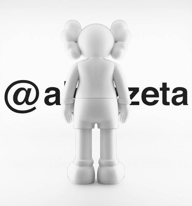 Kaws Love NY New York Textured Low-poly 3D model_19