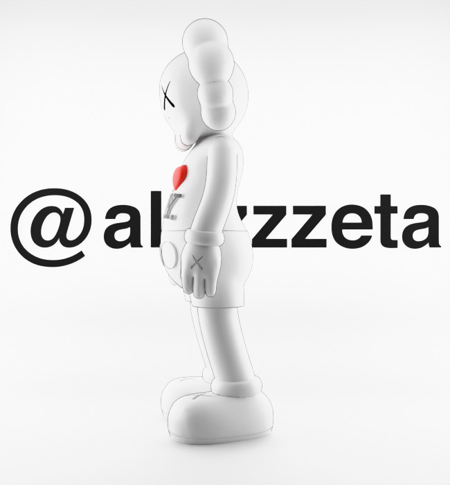 Kaws Love NY New York Textured Low-poly 3D model_9