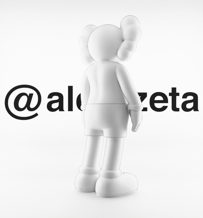 Kaws Love NY New York Textured Low-poly 3D model_23