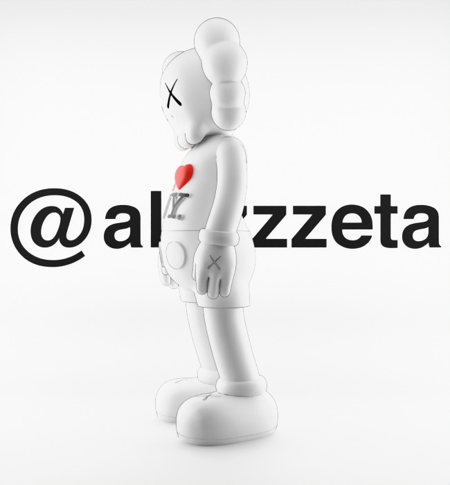 Kaws Love NY New York Textured Low-poly 3D model_8