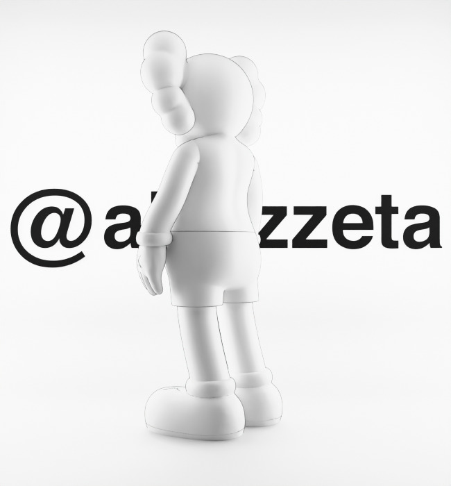 Kaws Love NY New York Textured Low-poly 3D model_14