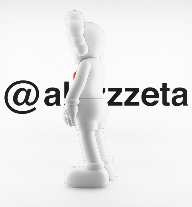 Kaws Love NY New York Textured Low-poly 3D model_12