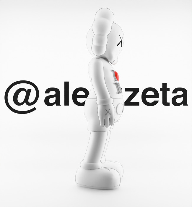 Kaws Love NY New York Textured Low-poly 3D model_29