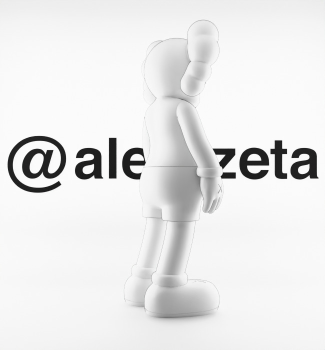 Kaws Love NY New York Textured Low-poly 3D model_25