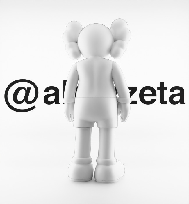 Kaws Love NY New York Textured Low-poly 3D model_20