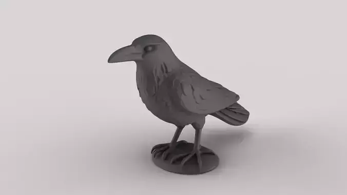 Mystery Raven Sculpture