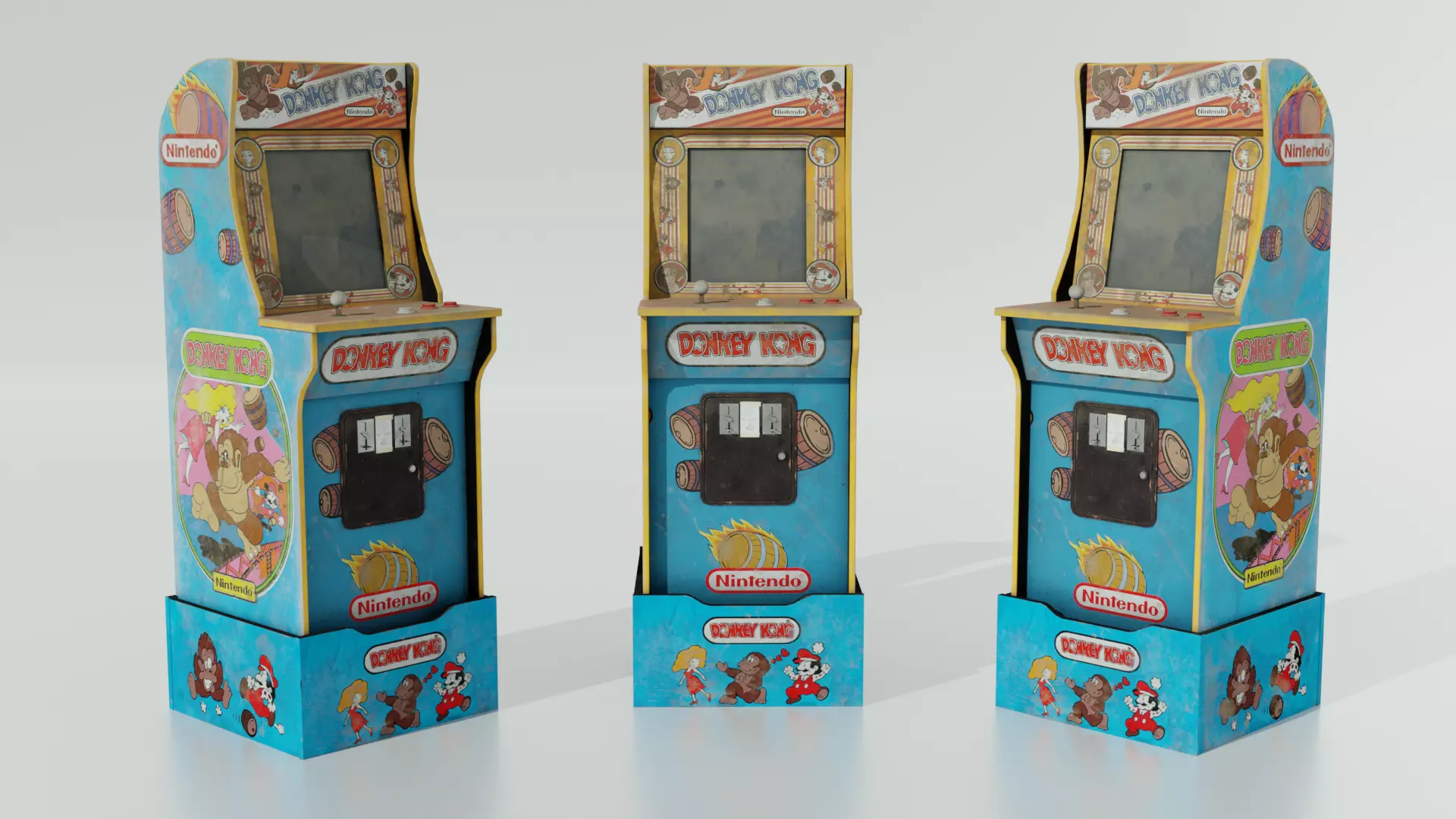 Arcade Cabinet Donkey Kong 3D model_0