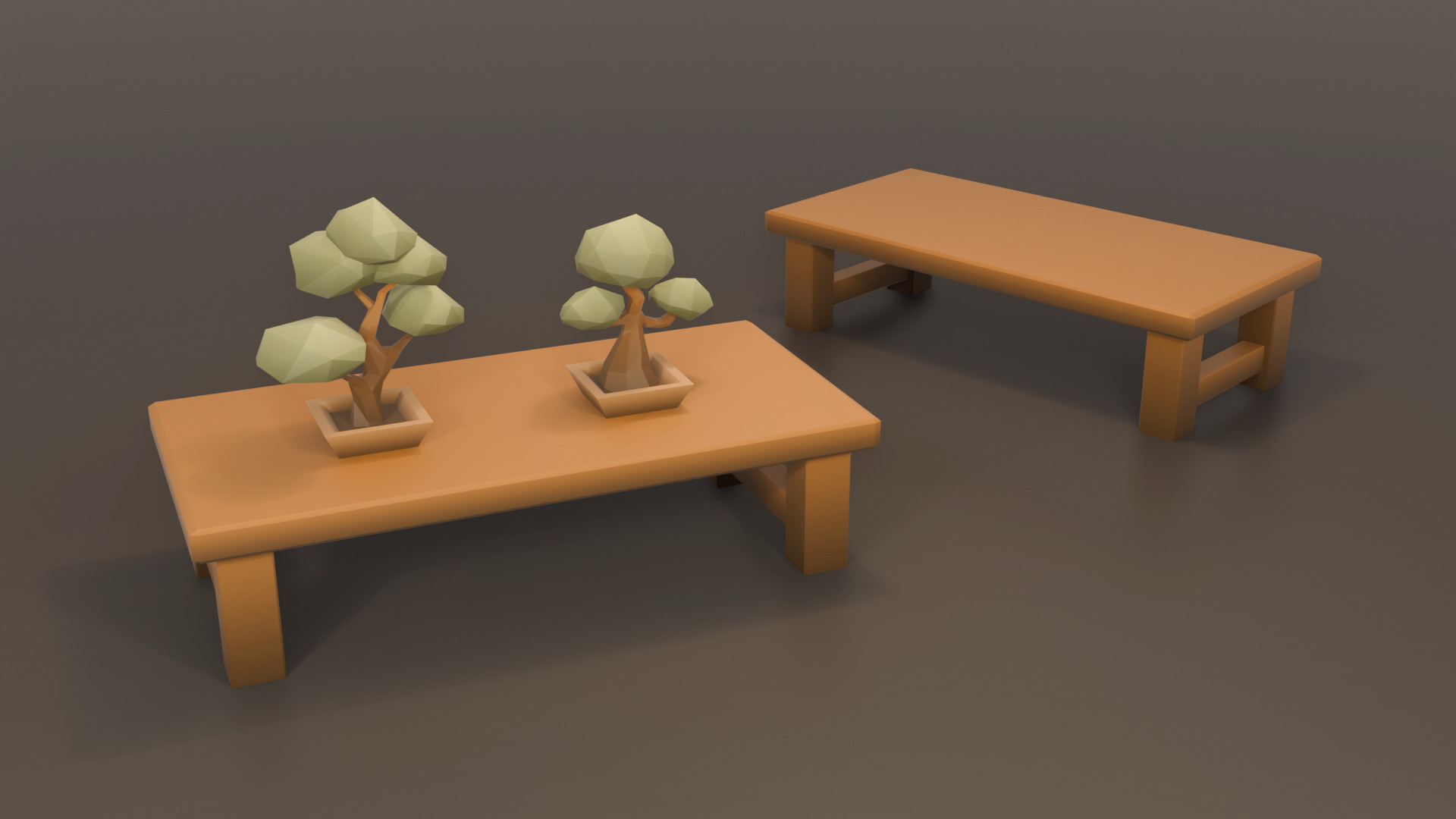 Japanese Low Poly Environment Pack Low-poly 3D model_8