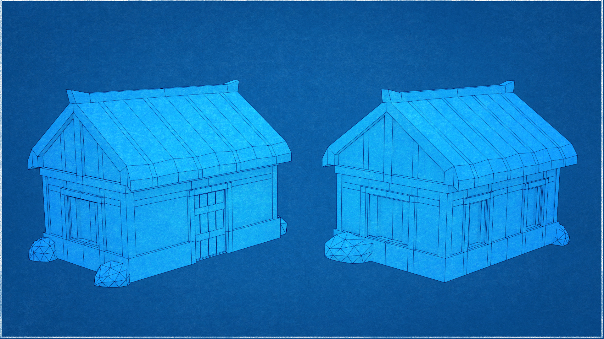 Japanese Low Poly Environment Pack Low-poly 3D model_22