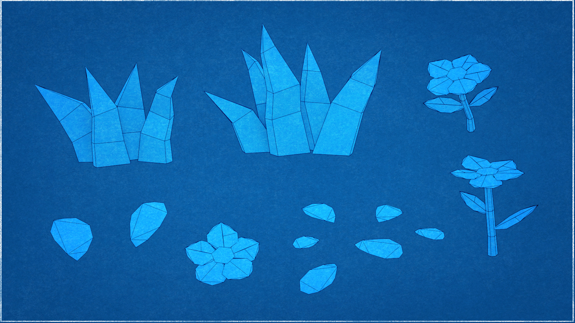 Japanese Low Poly Environment Pack Low-poly 3D model_17