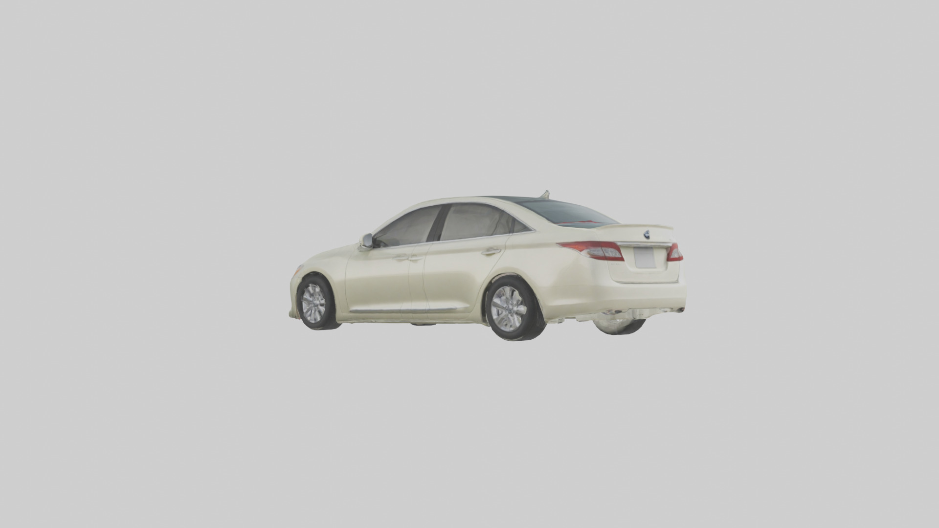 Ecofriendly Sedan model 3D model_1