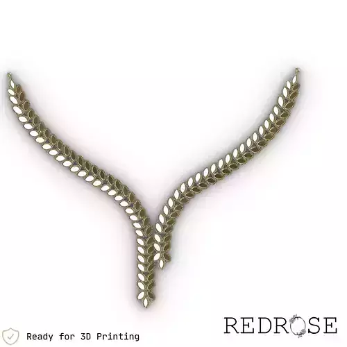 Leaf Shaped Necklace 3D print model