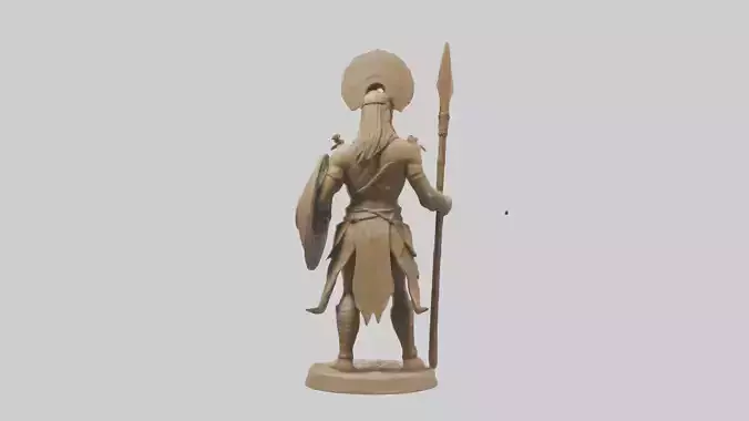 Ecofriendly Warrior Statue model