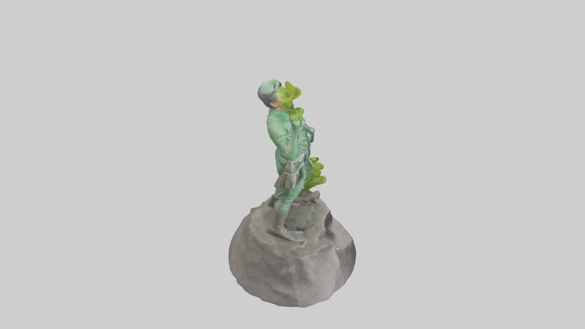 Ecological Action Hero Statue model 3D model_18