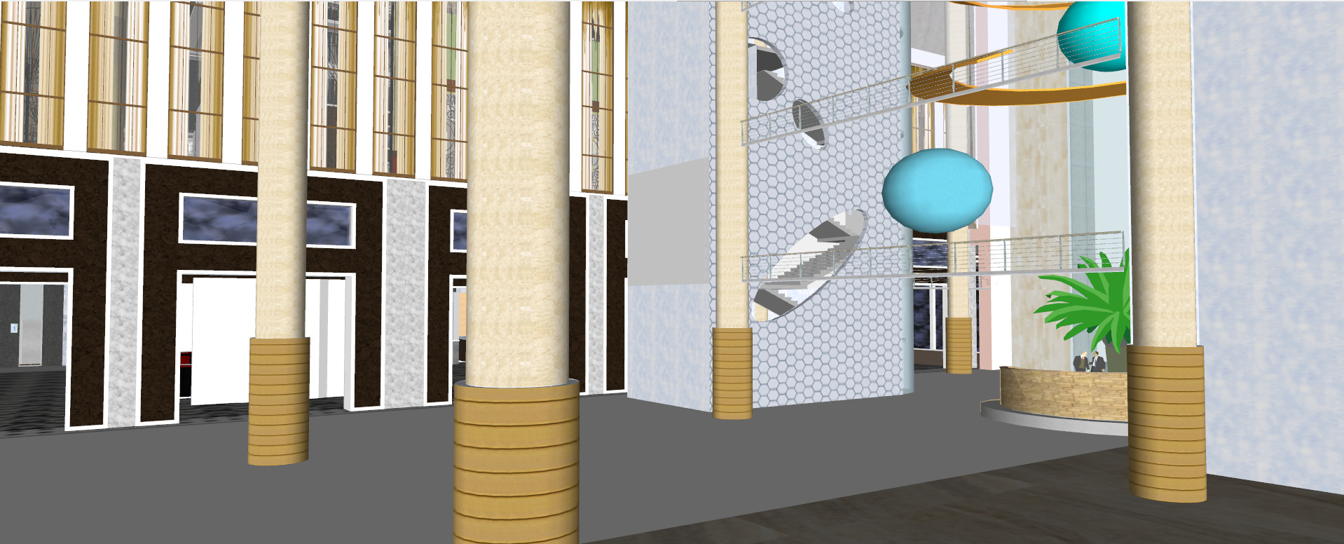 The NEW CENTURY GLOBAL CENTER 2020 3D model_41