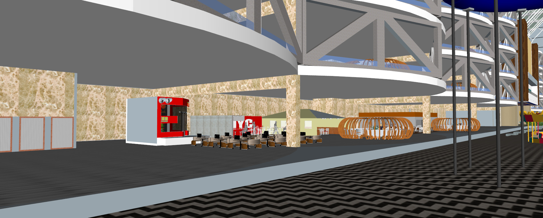 The NEW CENTURY GLOBAL CENTER 2020 3D model_50