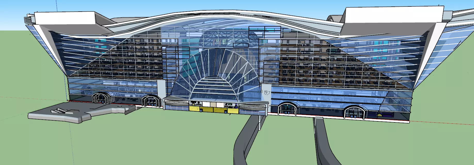 The NEW CENTURY GLOBAL CENTER 2020 3D model_0