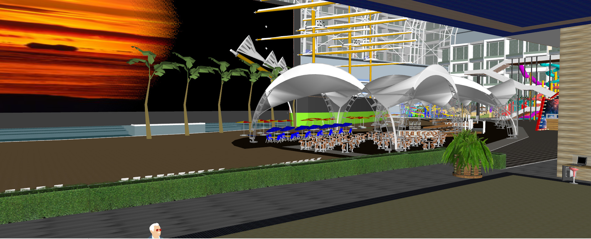 The NEW CENTURY GLOBAL CENTER 2020 3D model_14