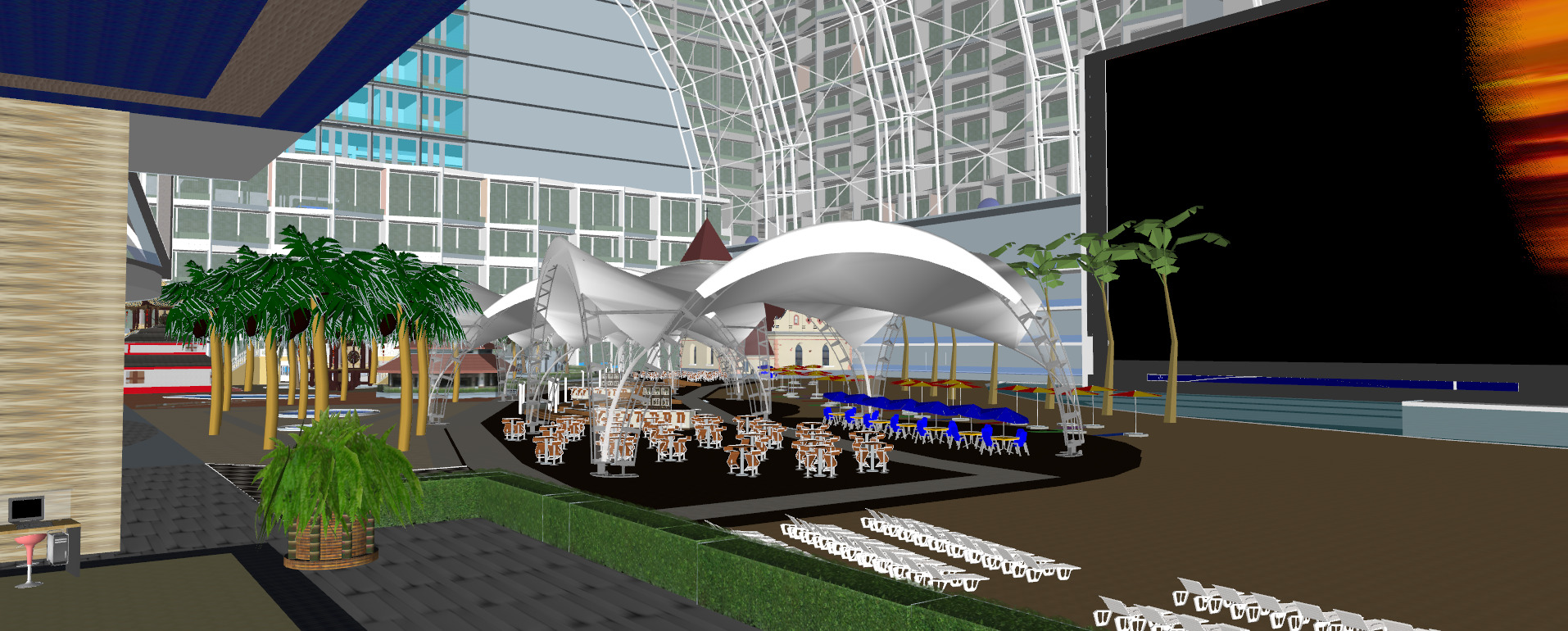 The NEW CENTURY GLOBAL CENTER 2020 3D model_16