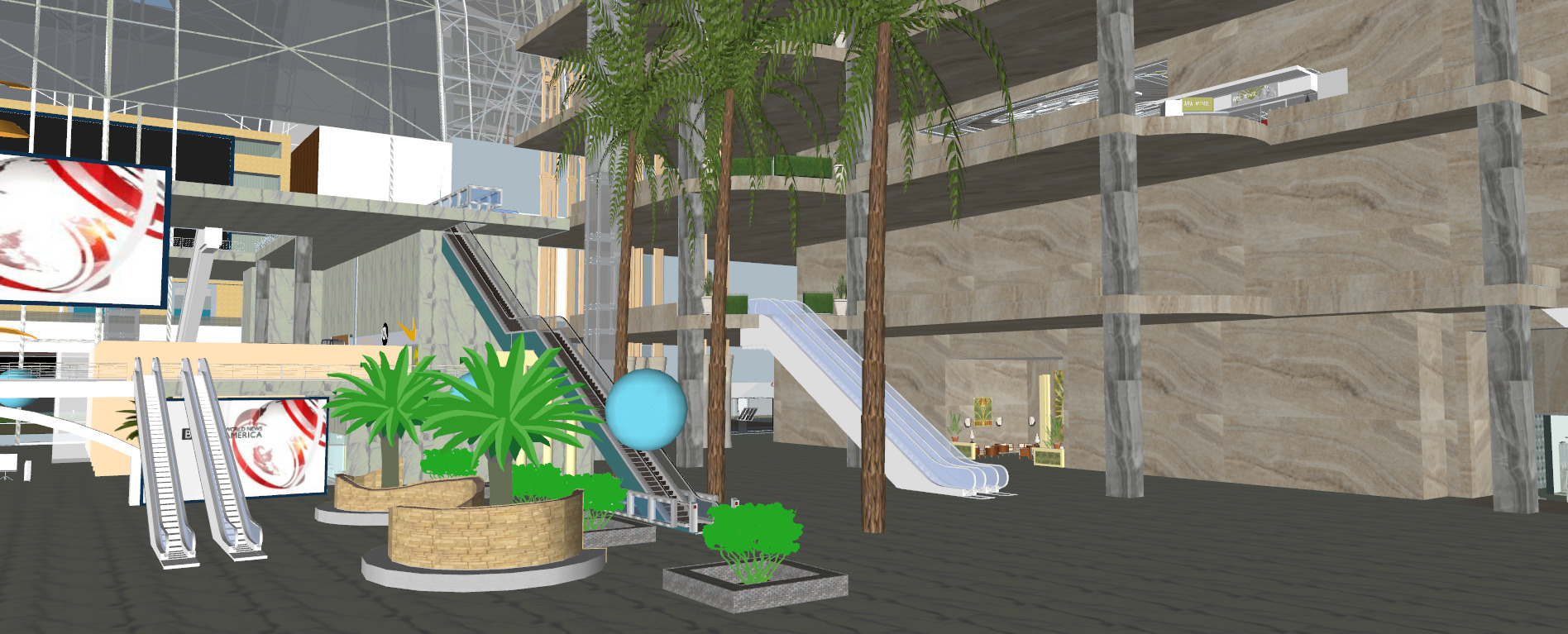 The NEW CENTURY GLOBAL CENTER 2020 3D model_6