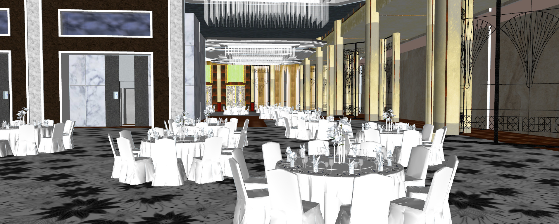 The NEW CENTURY GLOBAL CENTER 2020 3D model_46